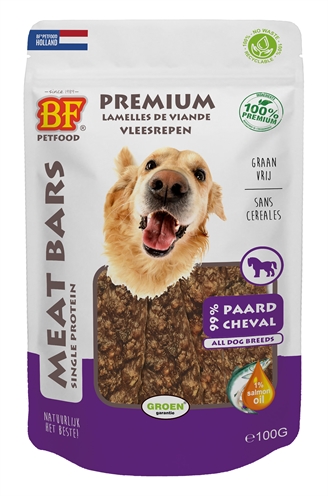 BF PETFOOD MEAT BARS PAARD