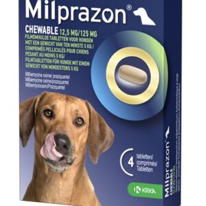 KRKA MILPRAZON KAUWTABLETTEN ONTWORMINGSTABLETTEN HOND