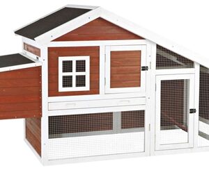 TRIXIE NATURA KIPPENHOK GRENENHOUT BRUIN / WIT