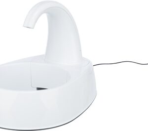 TRIXIE DRINKFONTEIN CURVED STREAM KUNSTSTOF WIT