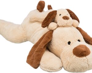 TRIXIE HOND BENNY PLUCHE BEIGE / BRUIN