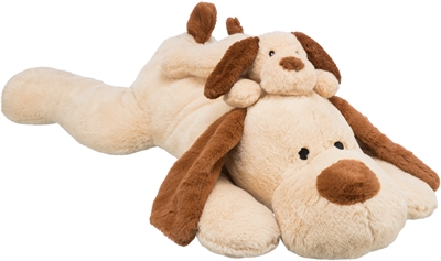 TRIXIE HOND BENNY PLUCHE BEIGE / BRUIN