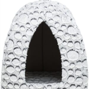 TRIXIE KATTENMAND IGLO MILA PLUCHE WIT / GRIJS