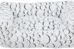 TRIXIE HONDENMAND MILA HOEKIG PLUCHE WIT / GRIJS