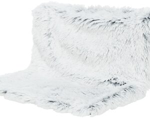 TRIXIE RADIATOR HANGMAT HARVEY LANGHAAR PLUCHE / VELOURS WIT ZWART