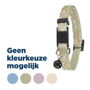 TRIXIE HALSBAND KAT PADDENSTOEL ELASTICH ASSORTI