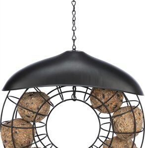 TRIXIE MEZENBOLHOUDER ROND MET DAK ZWART