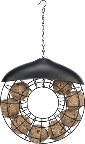 TRIXIE MEZENBOLHOUDER ROND MET DAK ZWART