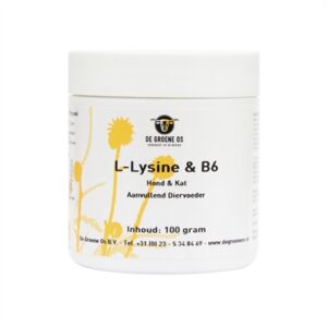 DE GROENE OS L-LYSINE / B6 HOND / KAT