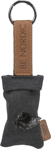 TRIXIE BE NORDIC POEPZAKHOUDER MET 20 POEPZAKJES ZWART