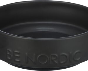 TRIXIE BE NORDIC VOERBAK HOND KERAMIEK / RUBBER ZWART