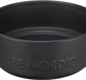 TRIXIE BE NORDIC VOERBAK HOND KERAMIEK / RUBBER ZWART