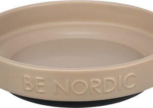 TRIXIE BE NORDIC VOERBAK KAT KERAMIEK / RUBBER TAUPE