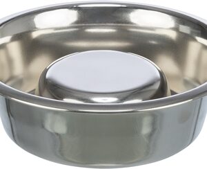 TRIXIE VOERBAK HOND SLOW FEEDING RVS