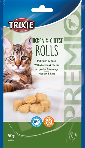 TRIXIE PREMIO KIP & KAAS ROLLETJES VOOR KATTEN GLUTENVRIJ