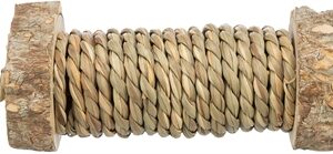 TRIXIE SPEELROL VOOR KNAAGDIEREN MET ZEEGRAS VAN HOUT