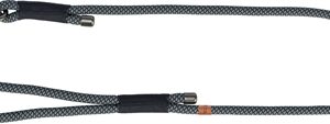 TRIXIE SOFT ROPE HONDENRIEM ZWART / GRIJS
