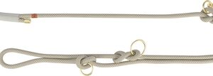 TRIXIE SOFT ROPE HONDENRIEM VERSTELBAAR GRIJS / LICHTGRIJS