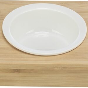 TRIXIE VOERBAK / WATERBAK MET HOUDER KERAMIEK / BAMBOE