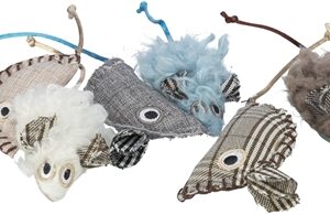 TRIXIE KATTENSPEELGOED MUIS PLUCHE STOF MET CATNIP