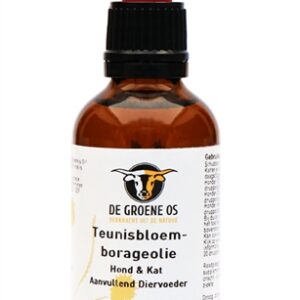 DE GROENE OS TEUNISBLOEM-BORAGEOLIE HOND / KAT