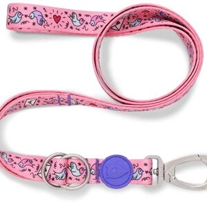 MORSO HONDENRIEM VERSTELBAAR GERECYCLED SWEET TWEET ROZE