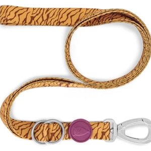 MORSO HONDENRIEM VERSTELBAAR GERECYCLED JUNGLE DRUM ORANJE