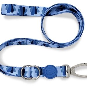 MORSO HONDENRIEM VERSTELBAAR GERECYCLED SPLASH BLAUW