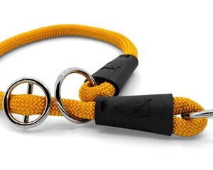 MORSO HALF SLIP HALSBAND HOND REGULAR ROPE GERECYCLED GOLD GOUD