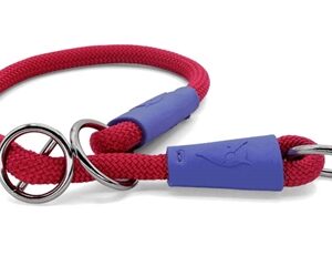 MORSO HALF SLIP HALSBAND HOND REGULAR ROPE GERECYCLED RED VELVET ROOD