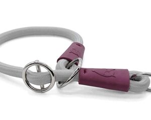 MORSO HALF SLIP HALSBAND HOND SOFT ROPE GERECYCLED GREY GRIJS
