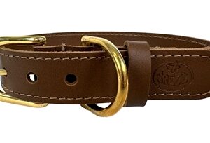 SAZZZ HALSBAND HOND BRAVEHEART CLASSIC LEER ZADEL BRUIN