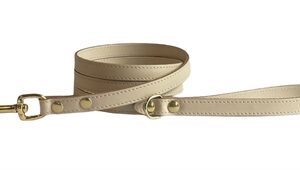 SAZZZ HONDENRIEM PASSION CLASSIC LEER CREME