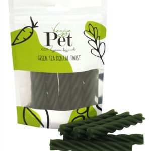 VEGGIE PET GREEN TEA DENTAL TWIST