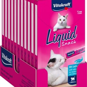 VITAKRAFT CAT LIQUID SNACK ZALM & OMEGA