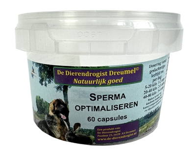 DIERENDROGIST SPERMA OPTIMALISEREN CAPSULES