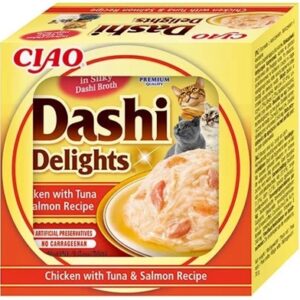 INABA DASHI DELIGHTS CHICKEN WITH TUNA & SALMON RECIPE