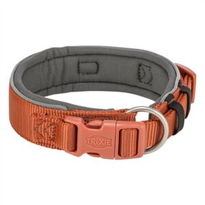 TRIXIE HALSBAND HOND PREMIUM EXTRA BREED ROEST / GRAFIET GRIJS
