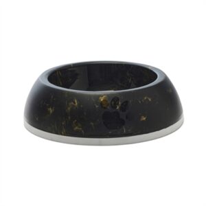 SAVIC VOERBAK DELICE 3 MARBLE ZWART / GOUD