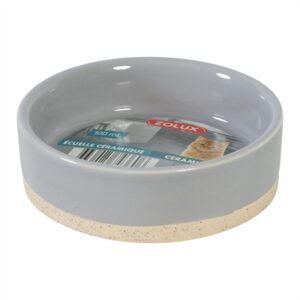 ZOLUX OLARIA VOERBAK KERAMIEK GRIJS