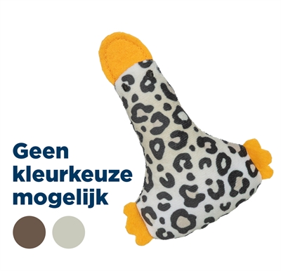 TRIXIE EEND PLUCHE PANTERPRINT MET KATTENKRUID / CATNIP ASSORTI