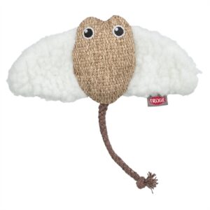 TRIXIE ROG STOF / PLUCHE MET KATTENKRUID / CATNIP WIT / BEIGE