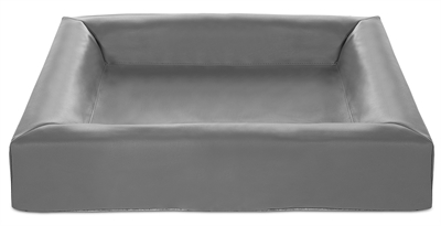 BIA BED KUNSTLEER HOES HONDENMAND GRIJS