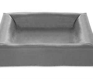 BIA BED KUNSTLEER HOES HONDENMAND GRIJS