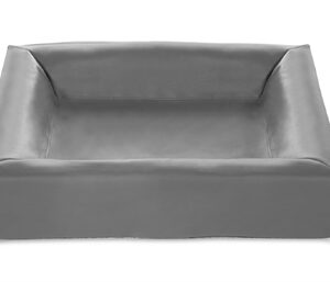 BIA BED KUNSTLEER HOES HONDENMAND GRIJS