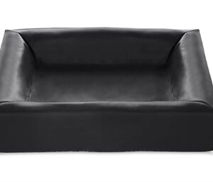 BIA BED KUNSTLEER HOES HONDENMAND ZWART