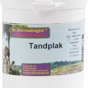 DIERENDROGIST TANDPLAK