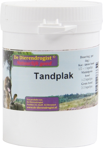 DIERENDROGIST TANDPLAK