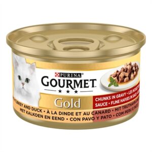 GOURMET GOLD FIJNE HAPJES KALKOEN / EEND
