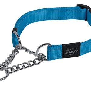 ROGZ FOR DOGS FANBELT HALFSLIP HALSBAND TURQOUISE